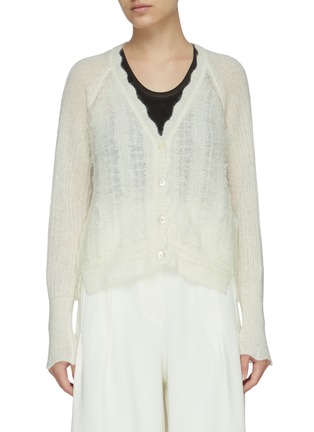 Main View - Click To Enlarge - 3.1 PHILLIP LIM - Scallop Neck Wool Cardigan