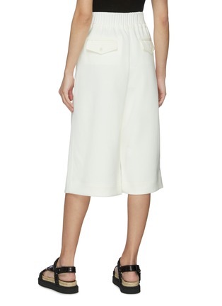 Back View - Click To Enlarge - 3.1 PHILLIP LIM - Drawcord Waist Twill Culotte Shorts