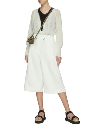 Figure View - Click To Enlarge - 3.1 PHILLIP LIM - Drawcord Waist Twill Culotte Shorts
