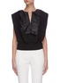 Main View - Click To Enlarge - 3.1 PHILLIP LIM - Press Ruffle Collar V-neck Cotton Tank Top