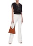 Figure View - Click To Enlarge - 3.1 PHILLIP LIM - Press Ruffle Collar V-neck Cotton Tank Top