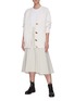 Figure View - Click To Enlarge - 3.1 PHILLIP LIM - Crewneck T-shirt A-line Pleat Skirt Combo Dress