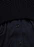  - T BY ALEXANDER WANG - Contrast Shirting Hem Cable Knit Sweater