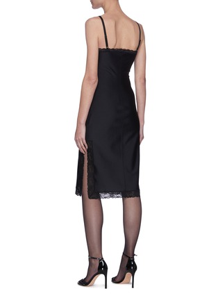 Back View - Click To Enlarge - T BY ALEXANDER WANG - Lace trim slip dress