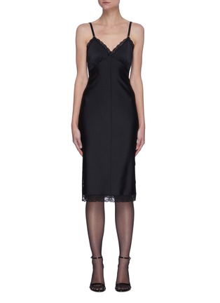 Main View - Click To Enlarge - T BY ALEXANDER WANG - Lace trim slip dress