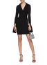 Figure View - Click To Enlarge - ALEXANDER WANG - Split Cuff Rib Knit Dress