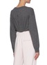 Back View - Click To Enlarge - ALEXANDER WANG - V-neck Ruch Corset Panel Sweatshirt