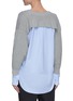Back View - Click To Enlarge - T BY ALEXANDER WANG - Bi-layer shirting sweater