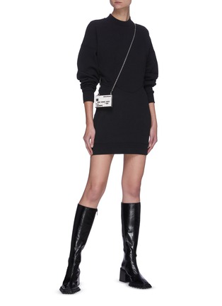 Figure View - Click To Enlarge - T BY ALEXANDER WANG - Sculpted jersey mini dress