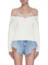 Main View - Click To Enlarge - T BY ALEXANDER WANG - Satin camisole bi-layer cable knit sweater