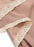 Detail View - Click To Enlarge - T BY ALEXANDER WANG - Lace trim ruched asymmetric satin skirt