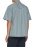 Back View - Click To Enlarge - JIL SANDER - Metal pin cotton poplin short sleeve shirt