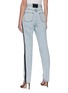 Back View - Click To Enlarge - ALEXANDER WANG - Tuxedo stripe jeans