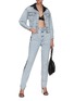 Figure View - Click To Enlarge - ALEXANDER WANG - Tuxedo stripe jeans