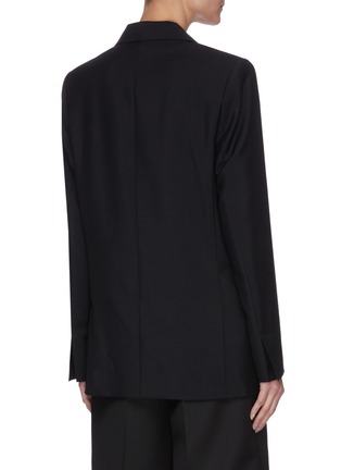 Back View - Click To Enlarge - VICTORIA, VICTORIA BECKHAM - Boxy Mohair Wool Blazer