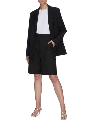 Figure View - Click To Enlarge - VICTORIA, VICTORIA BECKHAM - Boxy Mohair Wool Blazer