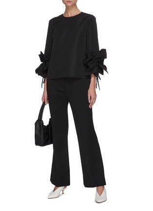 Figure View - Click To Enlarge - VICTORIA, VICTORIA BECKHAM - Gather Bow Sleeve Blouse