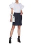 Figure View - Click To Enlarge - VICTORIA, VICTORIA BECKHAM - Ruffle Sleeve T-shirt