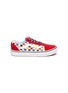 Main View - Click To Enlarge - VANS - COMFYCUSH OLD SKOOL' Logo Lace Colourblock Check Kids Sneakers