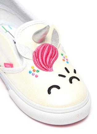 Detail View - Click To Enlarge - VANS - x FLOUR SHOP Unicorn Toddler Slip On Sneakers