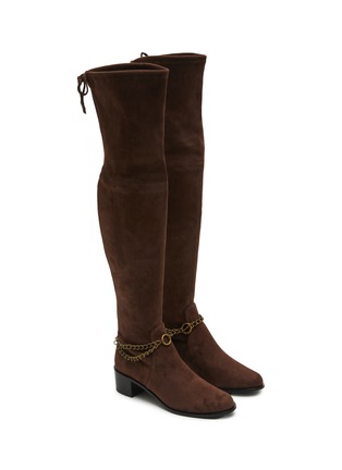 Detail View - Click To Enlarge - AMAYA - Met 45 Suede Over-The-Knee Boots