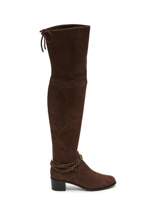 Main View - Click To Enlarge - AMAYA - Met 45 Suede Over-The-Knee Boots