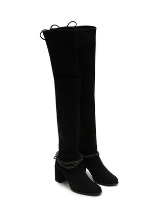 Detail View - Click To Enlarge - AMAYA - Tate 75 Suede Over-The-Knee Boots