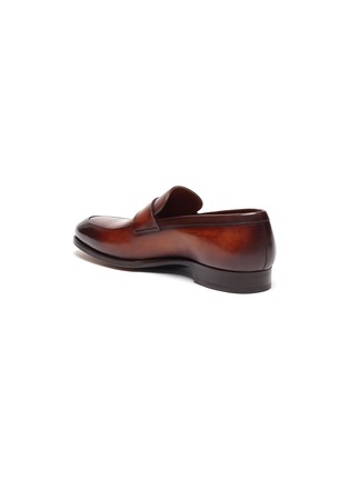  - MAGNANNI - Almond Toe Leather Penny Loafers