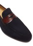 Detail View - Click To Enlarge - MAGNANNI - Bi-colour suede penny loafers