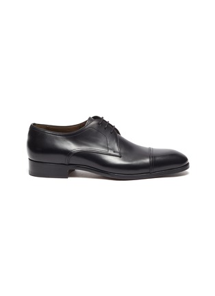 Main View - Click To Enlarge - MAGNANNI - Almond Toe Leather Derby Shoes