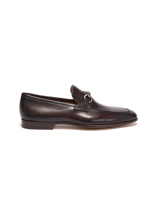 Main View - Click To Enlarge - MAGNANNI - Horsebit leather loafers
