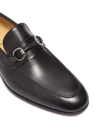 Detail View - Click To Enlarge - MAGNANNI - Almond Toe Horsebit Leather Loafers
