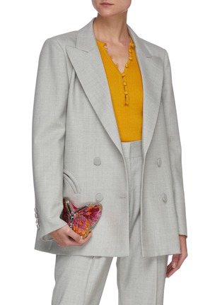 Front View - Click To Enlarge - JUDITH LEIBER - 'Butterfly Fireclipper' Crystal Embellished Clutch