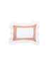 Main View - Click To Enlarge - FRETTE - Bicolore Boudoir Pillowcase – Bianco/Peach Rose