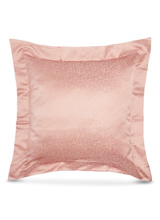Main View - Click To Enlarge - FRETTE - Glowing Weave Pillow Sham – Peach Rose