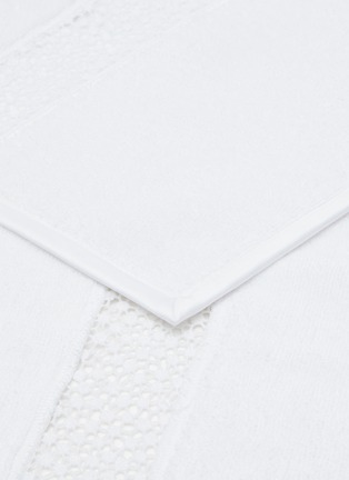 Detail View - Click To Enlarge - FRETTE - Forever Lace' Cotton Guest Towel — White