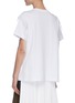 Back View - Click To Enlarge - SACAI - x Hank Willis Thomas Sheer Accent Logo Print Cotton Jersey T-shirt
