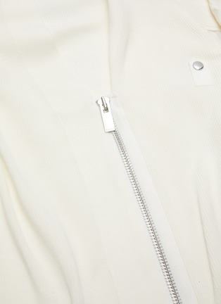  - SACAI - 'MA-1 X' Underarm Contrast Panel Zip Up Wool Jacket