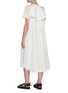 Back View - Click To Enlarge - SACAI - Deconstructed Contrast Panel Wool Cotton Blend Dress