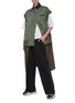 Figure View - Click To Enlarge - SACAI - Hybrid Sleeveless Bomber Suiting Vest