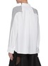 Back View - Click To Enlarge - SACAI - V-neck Cotton Cardigan Front Hybrid Top