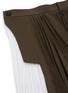 Detail View - Click To Enlarge - SACAI - Contrast Panel Asymmetric Hem Pleated Midi Skirt