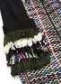 Detail View - Click To Enlarge - SACAI - Tassel Fringe Accent Drawstring Waist Tweed Skirt
