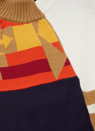  - SACAI - Asymmetric Hem Pendleton Archive Print Sweater