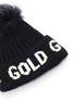 Detail View - Click To Enlarge - GOLDBERGH - Pom Pom Logo Wool Blend Knit Beanie