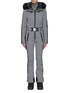 Main View - Click To Enlarge - GOLDBERGH - France' houndstooth print fox fur trim hooded performance ski suit