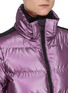 Detail View - Click To Enlarge - GOLDBERGH - Aura' metallic fox fur trim hood performance puffer jacket
