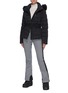 Figure View - Click To Enlarge - GOLDBERGH - Lily' houndstooth print logo suspender performance ski pants
