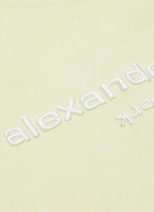  - ALEXANDER WANG - Logo embroidered acid wash T-shirt