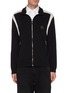 Main View - Click To Enlarge - NEIL BARRETT - Zip-up starbolt badge knit track jacket